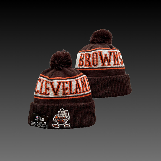 Cleveland Browns Home Retro Brown Knitted Beanie