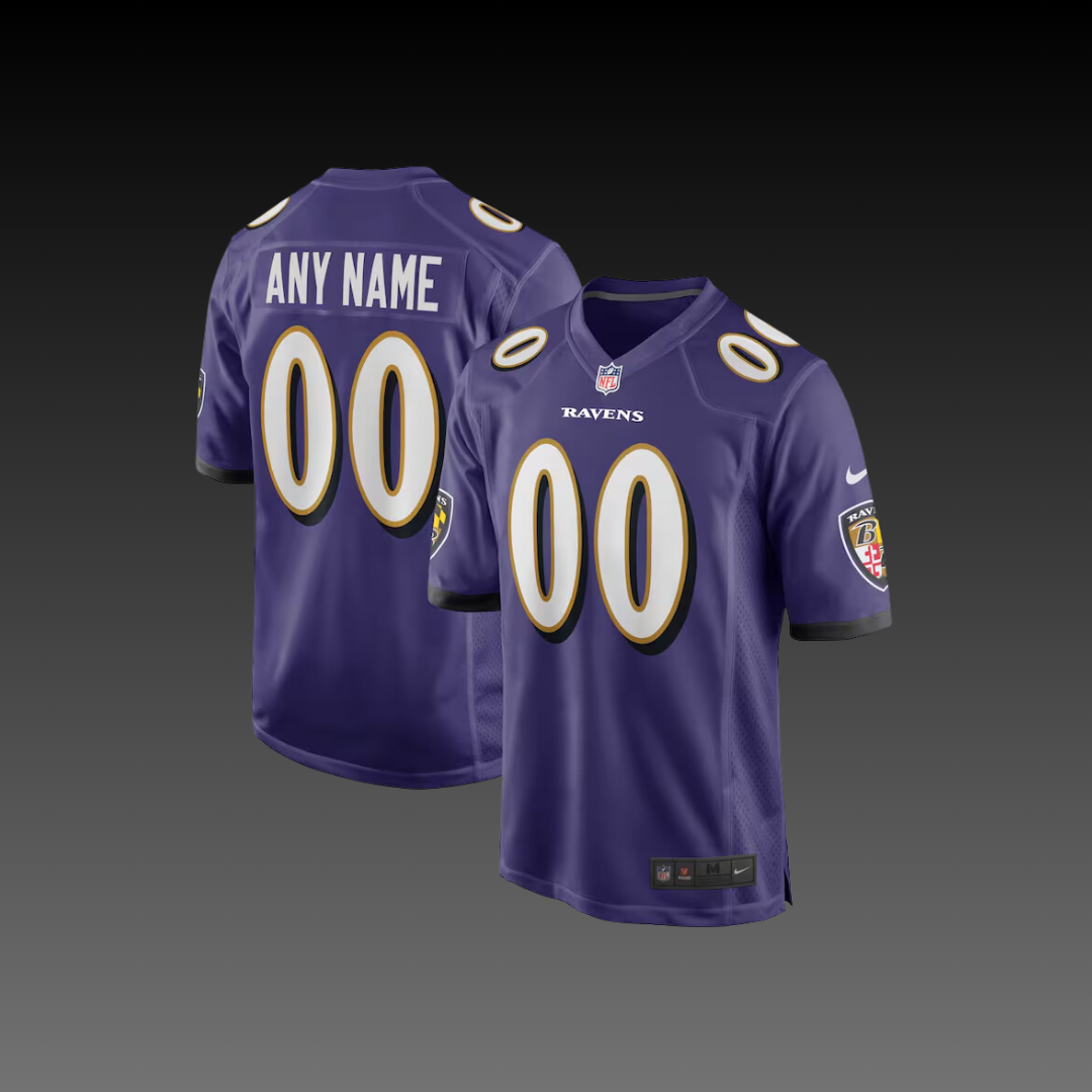 Baltimore Ravens Custom Jersey Purple