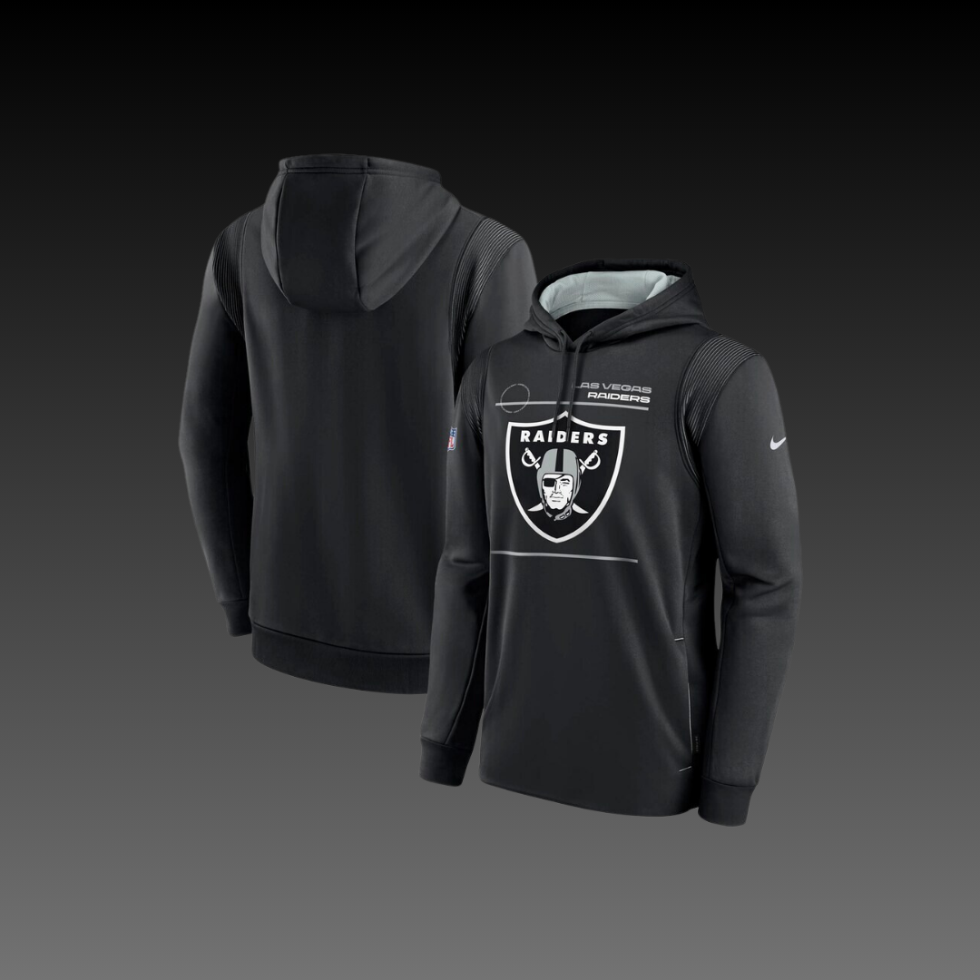 Las Vegas Raiders Black Performance Long Sleeve Hoodie