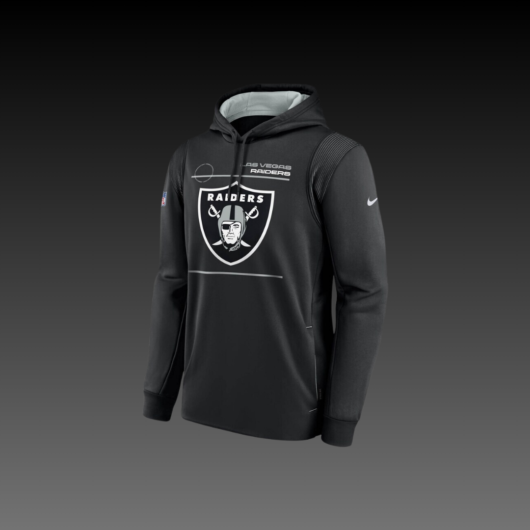 Las Vegas Raiders Black Performance Long Sleeve Hoodie