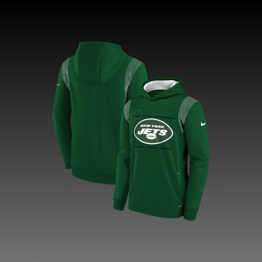 New York Jets Green Performance Long Sleeve Hoodie