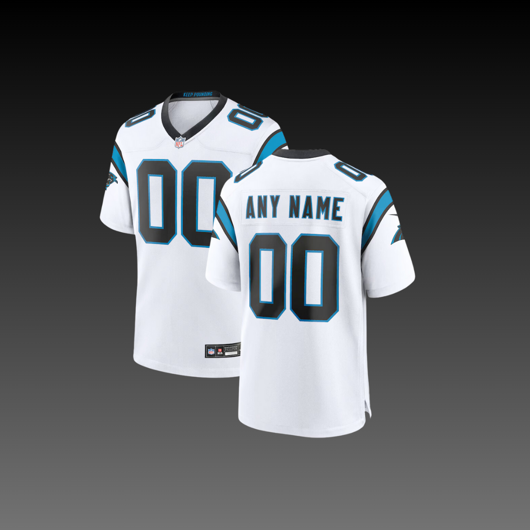 Carolina Panthers Custom Jersey White