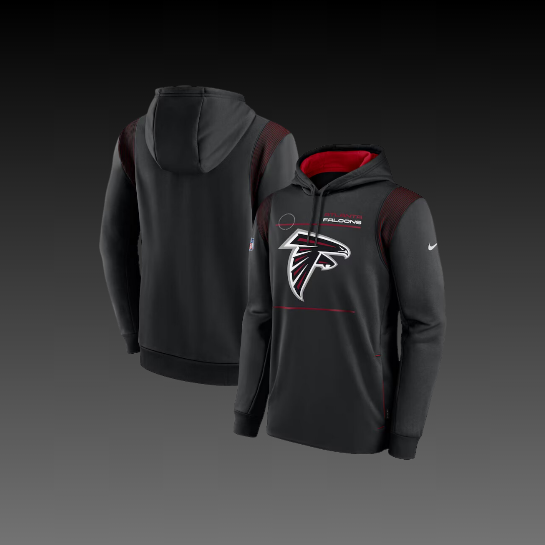 Atlanta Falcons Black Performance Long Sleeve Hoodie