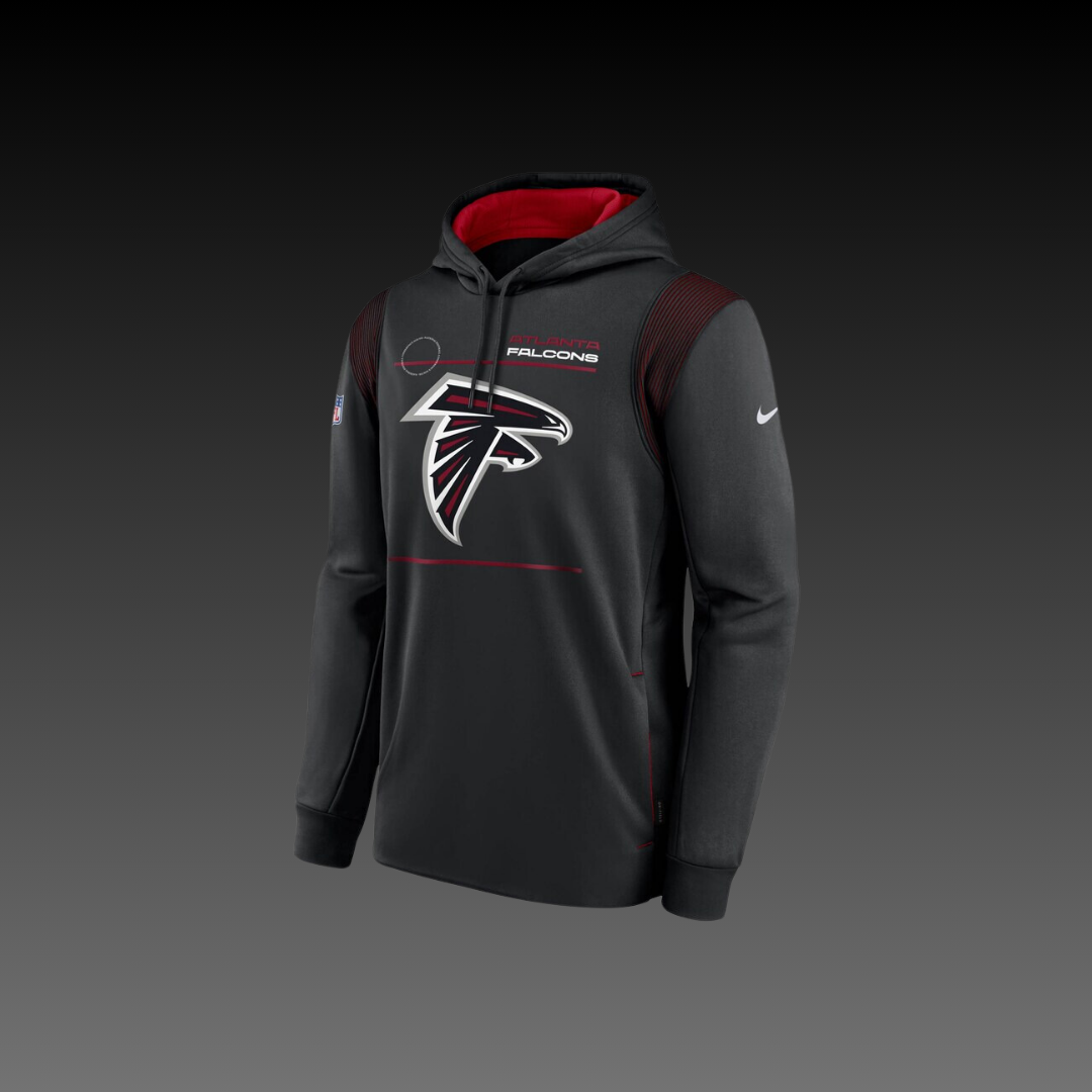 Atlanta Falcons Black Performance Long Sleeve Hoodie