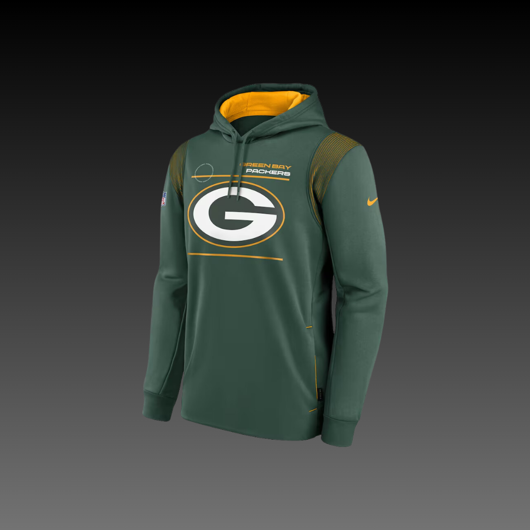 Green Bay Packers Green Performance Long Sleeve Hoodie