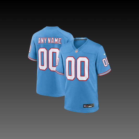 Tennessee Titans Custom Jersey Baby Blue