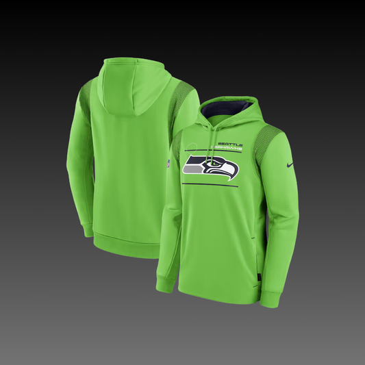 Seattle Seahawks Green Performance Long Sleeve Hoodie