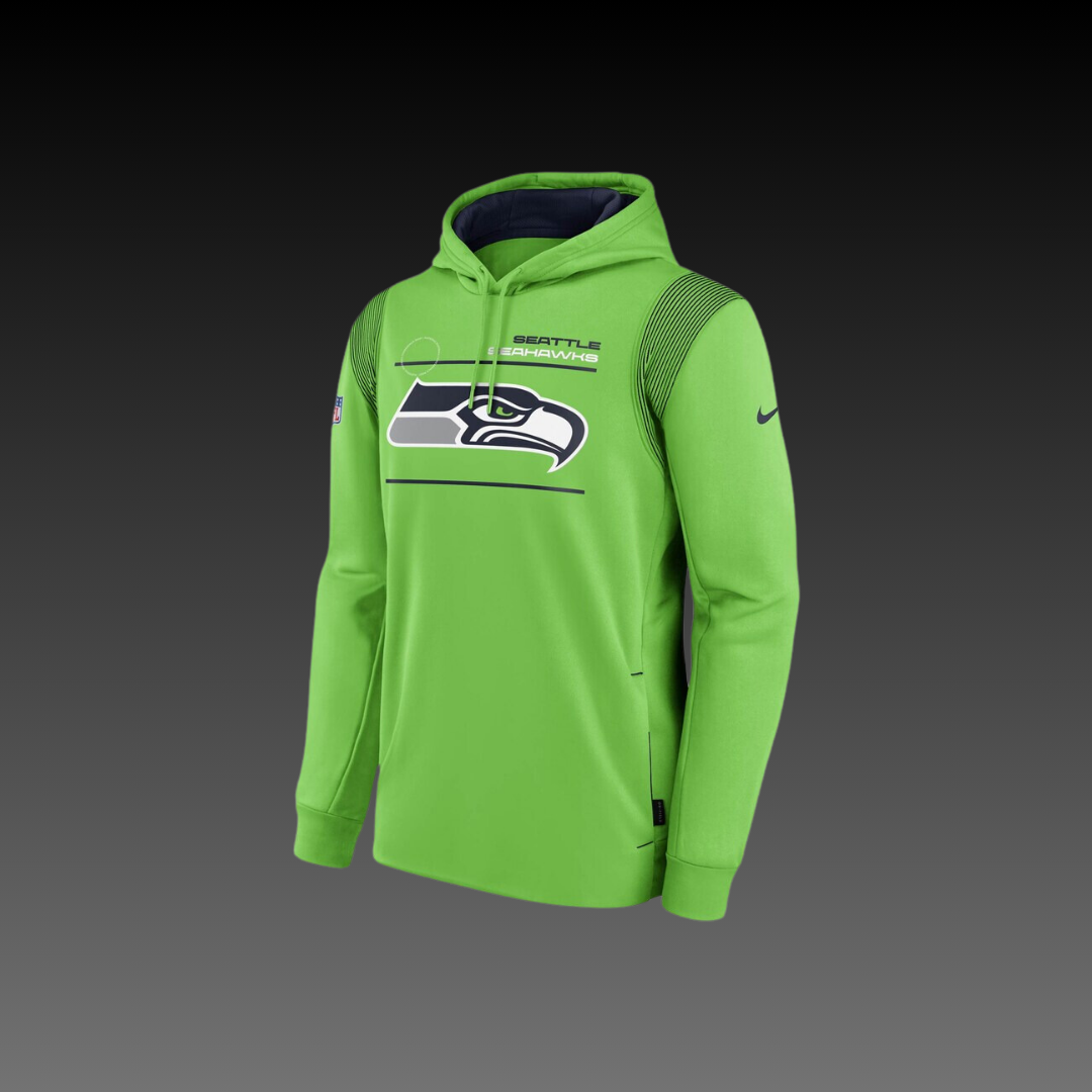 Seattle Seahawks Green Performance Long Sleeve Hoodie