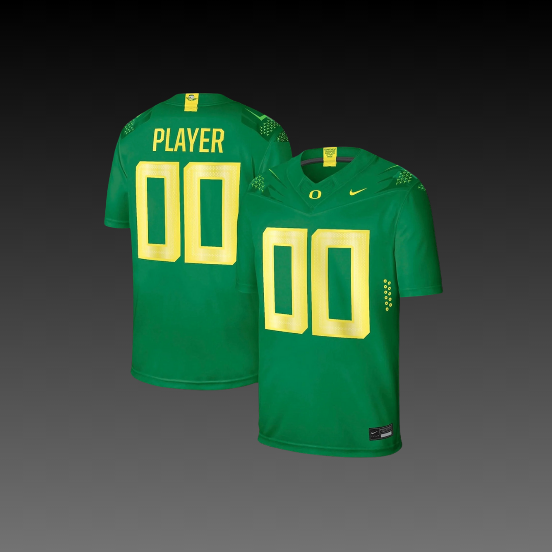 Oregon Custom College Jersey Green