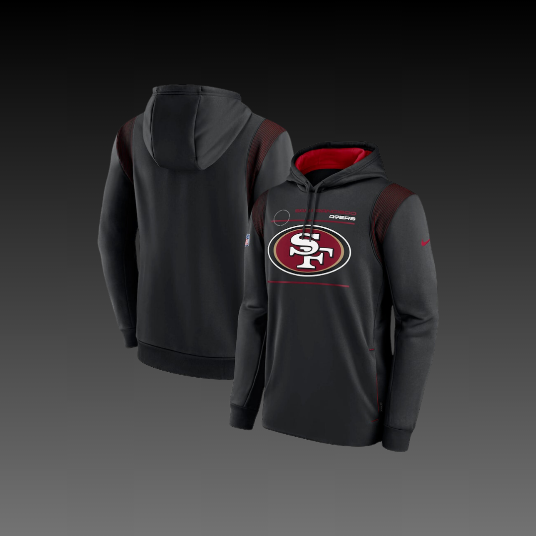 San Francisco 49ers Black Performance Long Sleeve Hoodie