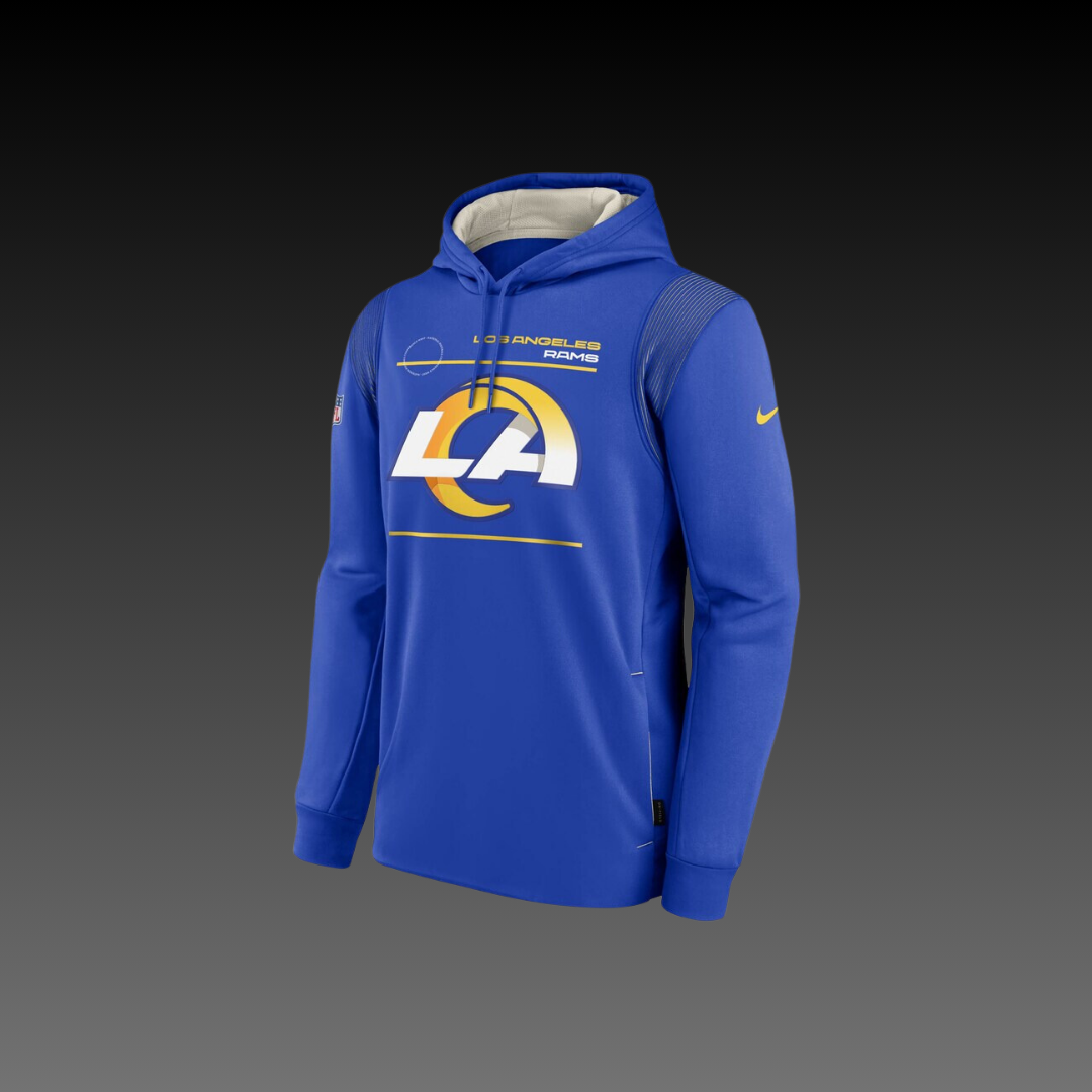 Los Angeles Rams Blue Performance Long Sleeve Hoodie