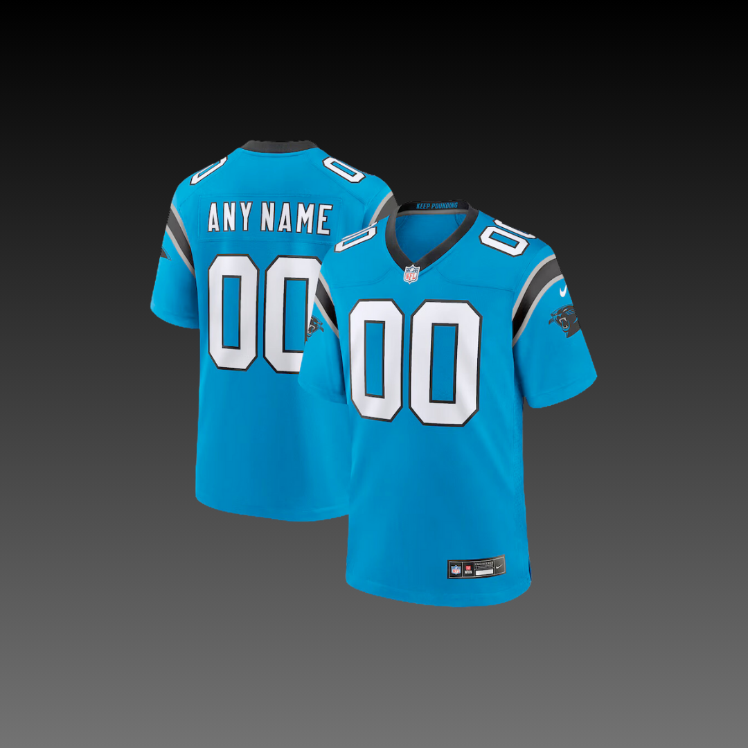 Carolina Panthers Custom Jersey Blue