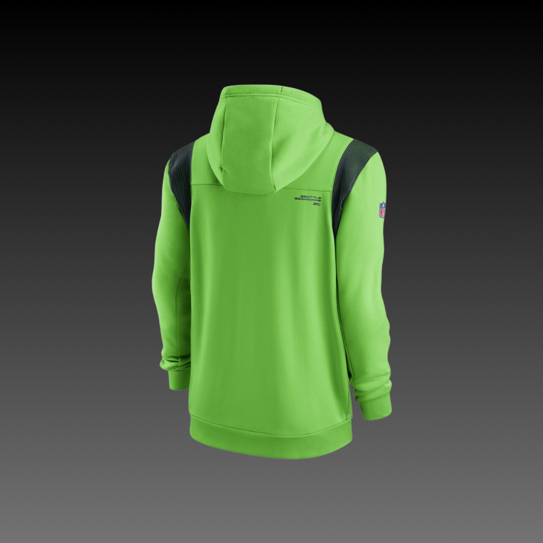 Seattle Seahawks Green Performance Full-Zip Hoodie